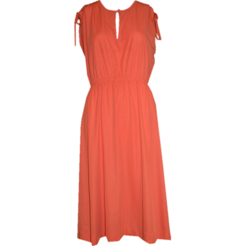 Coral Tie Dress – This is Vintage 1953