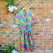80's Bright Floral Dress